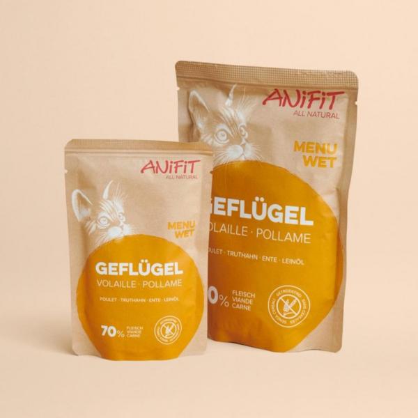 Nassfutter im Beutel für Katzen